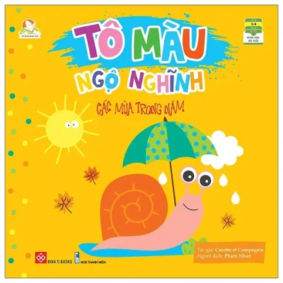 Tủ Sách Sáng Tạo - Tô Màu Ngộ Nghĩnh - Các Mùa Trong Năm (2022) - Carotte Et Compagnie