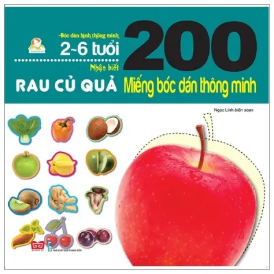 200 Miếng Bóc Dán Thông Minh - Rau Củ Quả (2018) - Ngọc Linh
