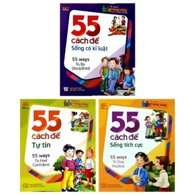 Combo 55 Cách Để Sống Có Kỷ Luật + 55 Cách Để Sống Tích Cực + 55 Cách Để Tự Tin (Bộ 3 Cuốn) (2015) - XACT
