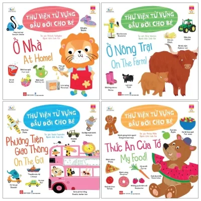 Cùng Con Trưởng Thành - Thư Viện Từ Vựng Đầu Đời Cho Bé (Bộ 4 Cuốn) (2021) - Amy Johnson