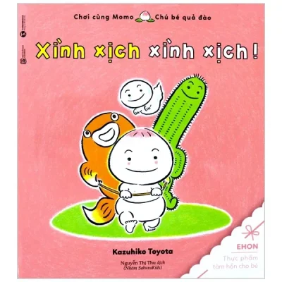 Ehon Chơi Cùng Momo - Chú Bé Quả Đào - Xình Xịch, Xình Xịch! (2022) - Kazuhiko Toyota