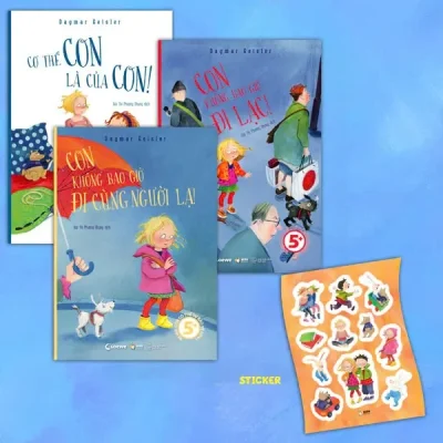 Combo Sách Con Có Thể Tự Bảo Vệ Mình - Con Không Bao Giờ Đi Lạc + Cơ Thể Con Là Của Con + Con Không Bao Giờ Đi Cùng Người Lạ (Bộ 3 Cuốn) - Tặng Kèm Sticker (2025) - Dagmar Geisler