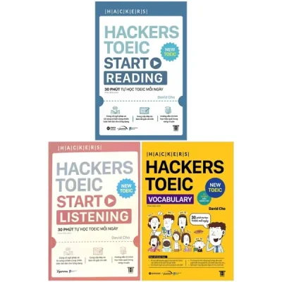 Combo Sách Hackers Toeic: Start Reading + Start Listening + Vocabulary (Bộ 3 Cuốn) - David Cho