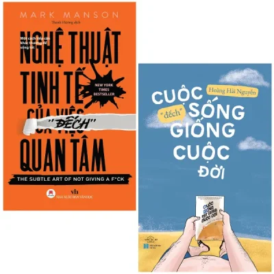 Combo Sach Cuoc Song Dech Giong Cuoc Doi Nghe Thuat Tinh Te Cua Viec Dech Quan Tam Bo 2 Cuon Mark Manson Hoang Hai Nguyen 692eb9acd980c