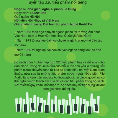 Piano Cho Thieu Nhi Tuyen Tap 220 Tieu Pham Noi Tieng Phan 3 Kem File Audio 2023 Le Dung 694f985f79488