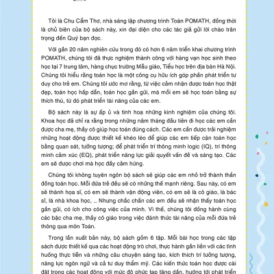 Pomath Toan Tu Duy Cho Tre Em 4 6 Tuoi Tap 1 2018 Pgs Ts Chu Cam Tho 69300ad3eb9b7
