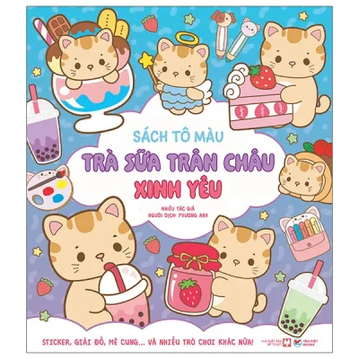 Sách Tô Màu - Trà Sữa Trân Châu Xinh Yêu (2026) - Nhiều Tác Giả