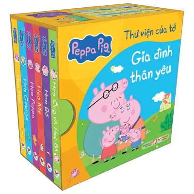 Boxset Peppa Pig - Thư Viện Của Tớ - Gia Đình Thân Yêu (Hộp 6 Cuốn) (2026) - Nhiều Tác Giả