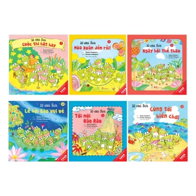 Bộ Sách Ehon Nhật Bản - 10 Chú Ếch - Phần 2 - Tập 7-12 (Bộ 6 Cuốn) (2025) - Hisako Madokoro, Michiko Nakagawa
