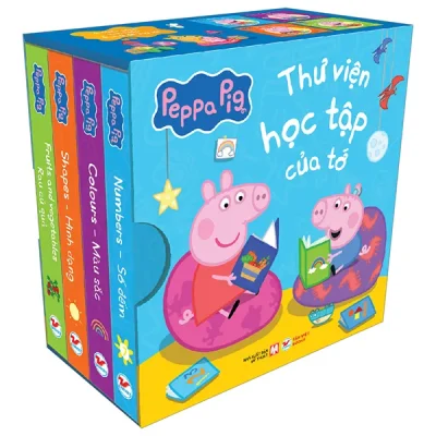 Boxset Peppa Pig - Thư Viện Học Tập Của Tớ (Hộp 4 Cuốn) (2026) - Nhiều Tác Giả