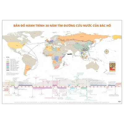 Bản Đồ Hành Trình 30 Năm Tìm Đường Cứu Nước Của Bác Hồ (2025) - Trần Đức Tuấn