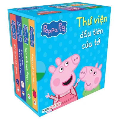 Boxset Peppa Pig - Thư Viện Đầu Tiên Của Tớ (Hộp 4 Cuốn) (2026) - Nhiều Tác Giả